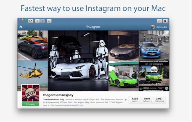 App to use instagram on mac